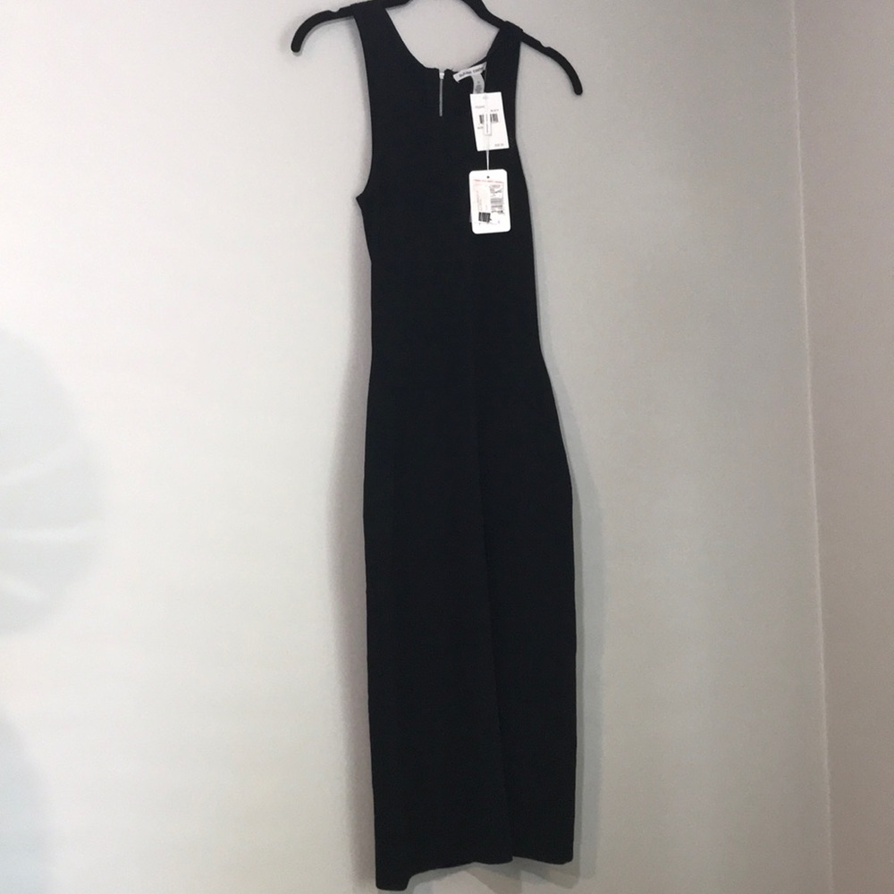 Autumn Cashmere sleeveless tank black zip dress, xs